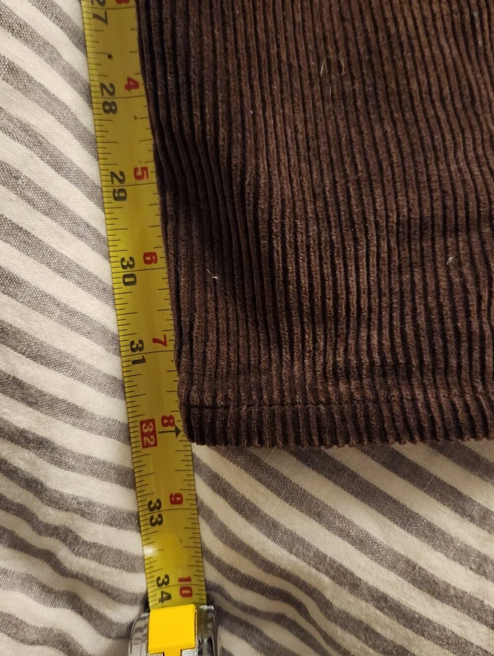 Gustin - Japan Chunky Cord, Brown Corduroy Pants, Size 32 Slim